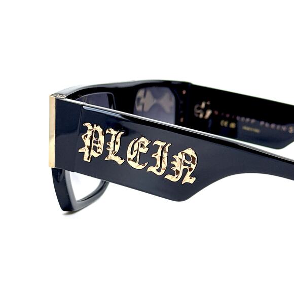 New,PHILIPP PLEIN Sunglasses PLEIN MASTER OVERSIZE SPP094 Col.0700 Authentic - Picture 7 of 12